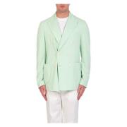 Pastel Double-Breast Blazer Circolo 1901 , Green , Heren