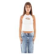 Metal Gebreide Top met M-Onerva Stijl Diesel , White , Dames