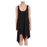 Zwarte Nylon Tanktop Jurk Y-3 , Black , Dames