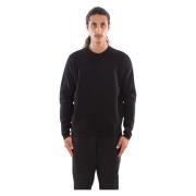 Dubbele Raglan Katoenen Trui C.p. Company , Black , Heren