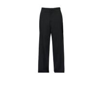 Wollen broek met geborduurd detail Loewe , Black , Heren