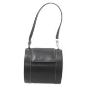 Pre-owned Leather shoulder-bags Bvlgari Vintage , Black , Dames