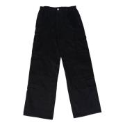 Zwarte Baggy Werkbroek met Plooien Misbhv , Black , Heren