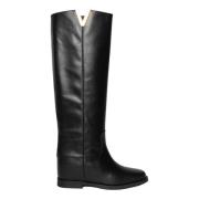 Zwarte laars - 2568Bg Via Roma 15 , Black , Dames