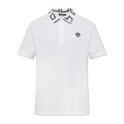 Katoenen polo Versace , White , Heren