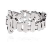 Logo ring Palm Angels , Gray , Heren