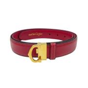 Pre-owned Leather belts Cartier Vintage , Red , Dames