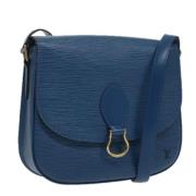 Pre-owned Leather louis-vuitton-bags Louis Vuitton Vintage , Blue , Da...