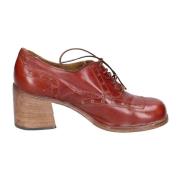 Elegante Vintage Lederen Schoenen Moma , Brown , Dames