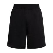 Shorts met bedrukt logo Dsquared2 , Black , Heren