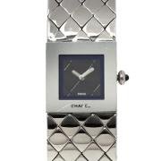 Pre-owned Stainless Steel watches Chanel Vintage , Black , Dames