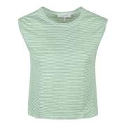 Linnen Tops en Polo's Frame , Green , Dames