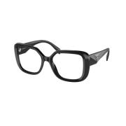 Stijlvolle zonnebril voor modefanaten Prada , Black , Unisex