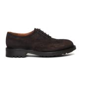 Bruine suède Derby schoenen Alexander Hotto , Brown , Heren