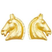 Pre-owned Yellow Gold earrings Hermès Vintage , Yellow , Dames