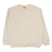 Geborduurd Logo Crewneck in Natuurlijk Dime Mtl , Beige , Heren