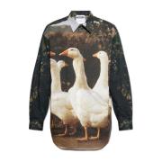 Shirt met dierenmotief Moschino , Multicolor , Heren