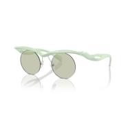 Stijlvolle zonnebril voor jouw look Prada , Green , Unisex