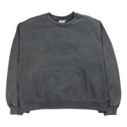 Zwart Gewassen Sweatshirt met Logodetail Gestuz , Gray , Dames