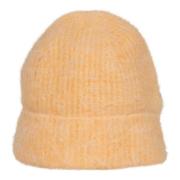 Gele Fuzzy Beanie Fw24 Séfr , Yellow , Heren