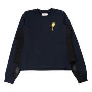 Blauw Navy Iris Sweatshirt met Torch Orb Print Vivienne Westwood , Blu...