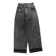 Grijze Baby Katoenen Jeans Vaquera , Gray , Dames