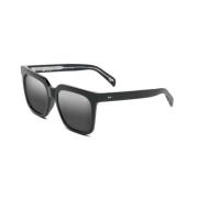 Stijlvolle zonnebril voor stadsavonturen Maui Jim , Black , Unisex