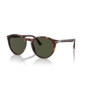 Klassieke zonnebril met zwarte montuur Persol , Brown , Unisex