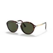 Klassieke zonnebril met zwart montuur Persol , Brown , Unisex