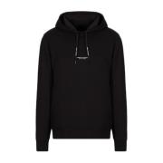 Katoenen Hoodie Collectie Lente/Zomer Armani Exchange , Black , Heren