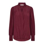 Elegante V-hals Blouse Co'Couture , Red , Dames