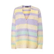 Alpaca en Katoen Oversized Vest Max Mara Weekend , Multicolor , Dames