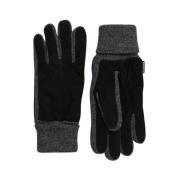 Grijze en Zwarte Winterhandschoenen Barbour , Black , Unisex