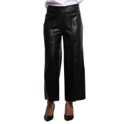 Hoge taille zwarte polyester broek Jijil , Black , Dames