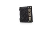 Kleine Faux Leren Portemonnee Damescollectie Love Moschino , Black , D...