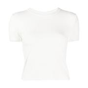 Witte korte mouw baby tee shirt Alexander Wang , White , Dames