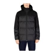 Eco-vriendelijke polyesterjas herencollectie Hugo Boss , Black , Heren