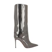 Donkergrijze Stiletto Haklaarzen Amina Muaddi , Gray , Dames