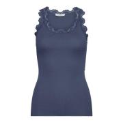 Zijden Top True Navy Paris Blue Rosemunde , Blue , Dames