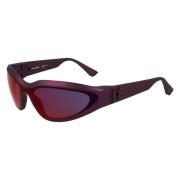 Rode Injectie Zonnebril Karl Lagerfeld , Red , Unisex