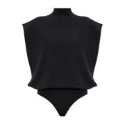 Wollen bodysuit Alaïa , Black , Dames