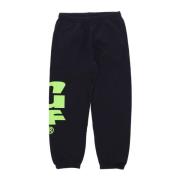 Zwarte Fleece Sweatpants Elastische Taille HUF , Black , Heren