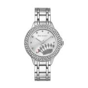 Zilveren Metalen Quartz Analoog Horloge Juicy Couture , Gray , Dames