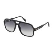 Falconer Zonnebril Zwart Aviator Stijl Tom Ford , Black , Unisex