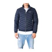 Klassieke Blauwe Polyesterjas Armani Exchange , Blue , Heren