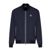 Navy Blauwe Bomberjack Buitenkleding Emporio Armani EA7 , Blue , Heren