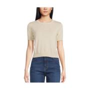 Beige trui met ronde hals Max Mara Weekend , Beige , Dames