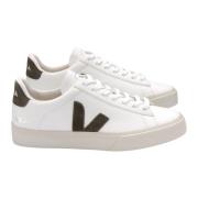 Khaki Campo Sneaker met groene accenten Veja , White , Dames