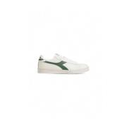 Stijlvolle Leren en Stoffen Sneakers Diadora , White , Heren