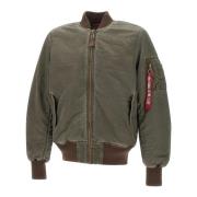 Vintage Bomberjack Groen Alpha Industries , Green , Heren